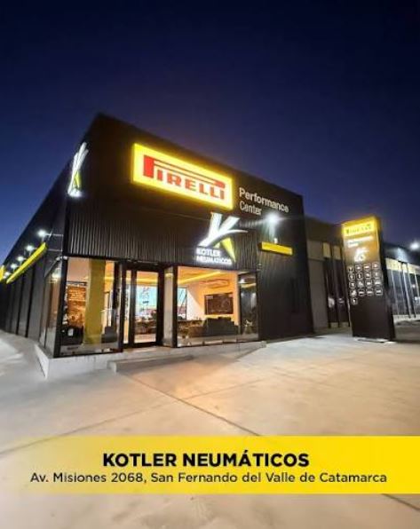 Local de Kotler Neumáticos, Pirelli Performance Center, Av. Misiones 2760, Catamarca